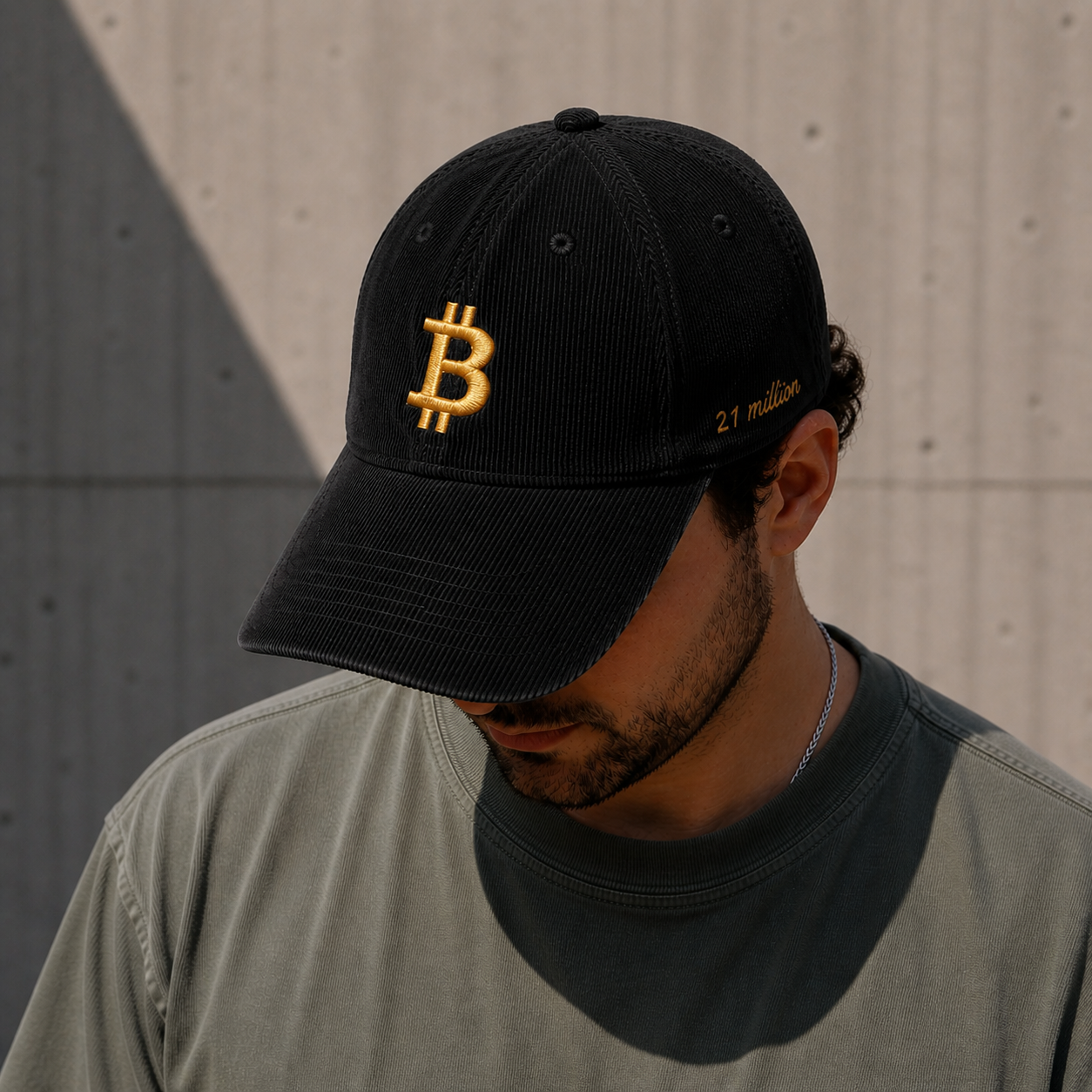 Bitcoin Fixed Supply Hat — Corduroy Collection