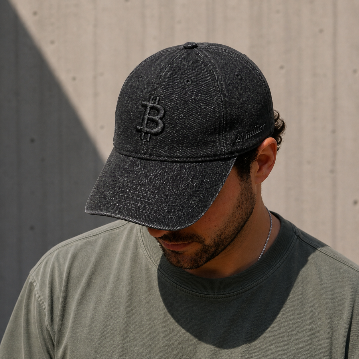 Bitcoin Fixed Supply Hat - Denim Black