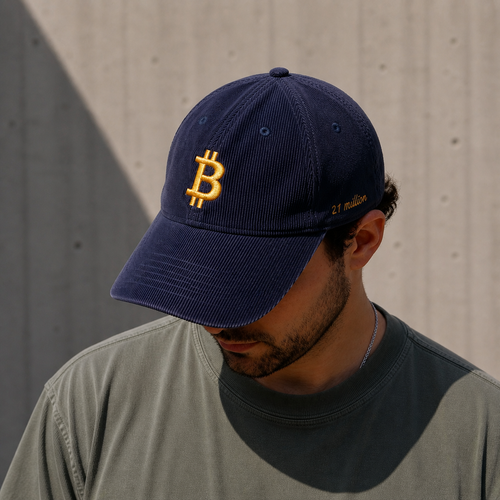 Bitcoin Fixed Supply Hat — Corduroy Collection