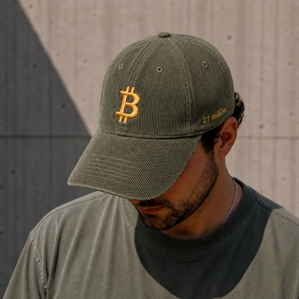 Bitcoin Fixed Supply Hat — Corduroy Collection